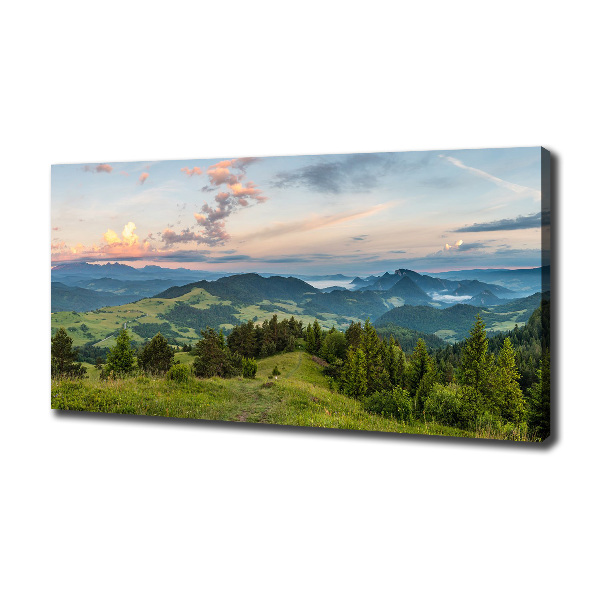 Quadro stampa su tela Panorama dei Monti Pieniny