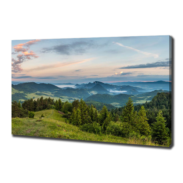 Quadro stampa su tela Panorama dei Monti Pieniny