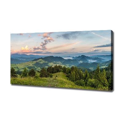 Quadro stampa su tela Panorama dei Monti Pieniny