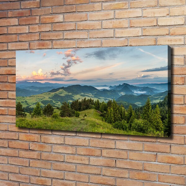 Quadro stampa su tela Panorama dei Monti Pieniny