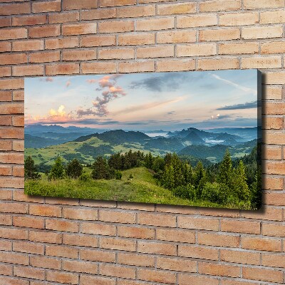 Quadro stampa su tela Panorama dei Monti Pieniny