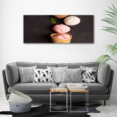 Foto quadro su tela Gelato in un cono di cialda