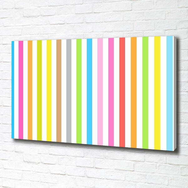 Quadro su tela Strisce colorate