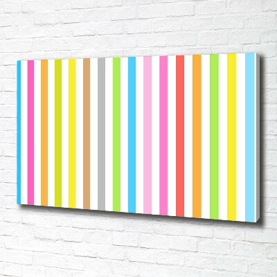 Quadro su tela Strisce colorate