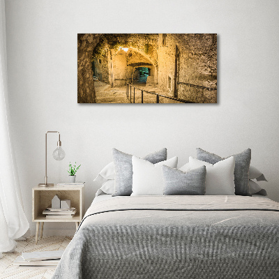 Quadro su tela Peille di notte, Francia