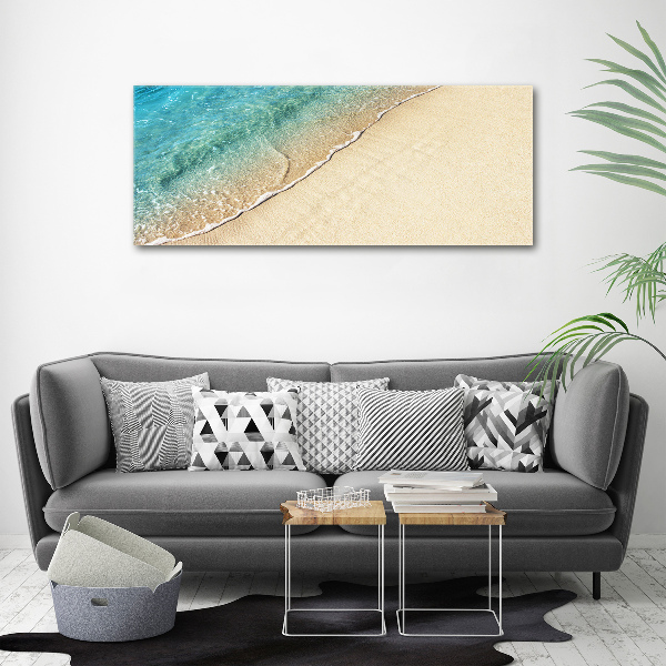 Foto quadro su tela Un'onda sulla spiaggia