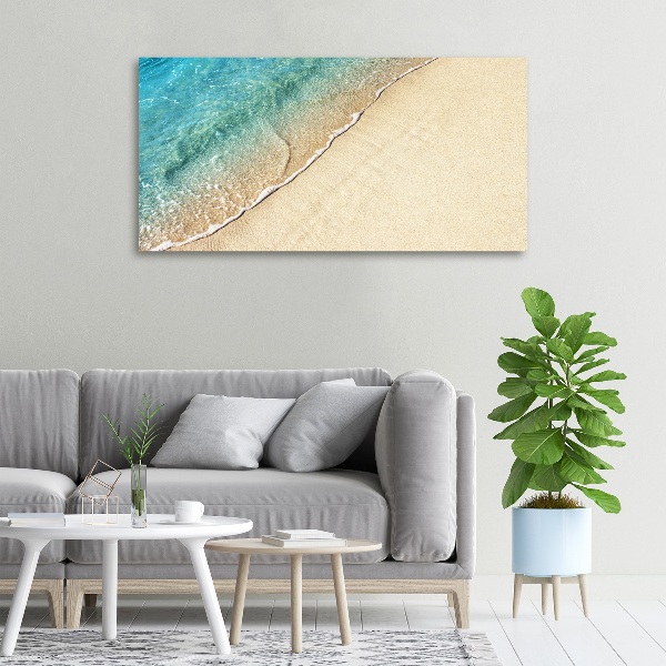 Foto quadro su tela Un'onda sulla spiaggia