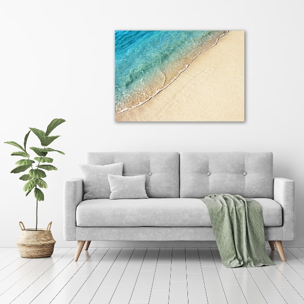 Foto quadro su tela Un'onda sulla spiaggia