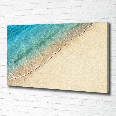 Foto quadro su tela Un'onda sulla spiaggia