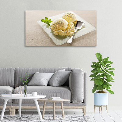 Foto quadro su tela Gelato su un piatto