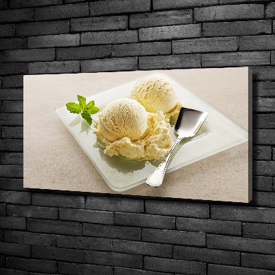 Foto quadro su tela Gelato su un piatto