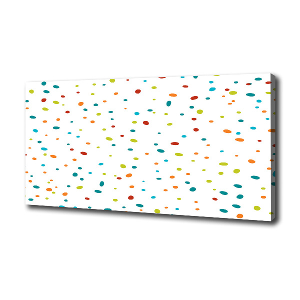 Quadro stampa su tela Puntini colorati