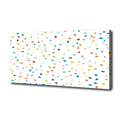 Quadro stampa su tela Puntini colorati