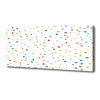 Quadro stampa su tela Puntini colorati