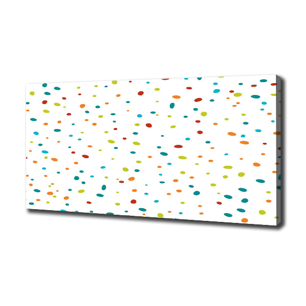 Quadro stampa su tela Puntini colorati