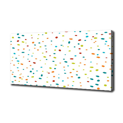 Quadro stampa su tela Puntini colorati