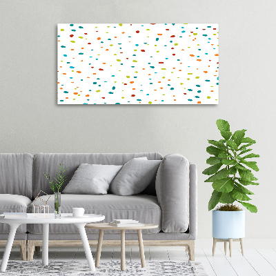 Quadro stampa su tela Puntini colorati