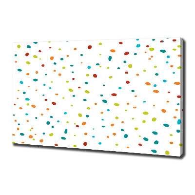 Quadro stampa su tela Puntini colorati