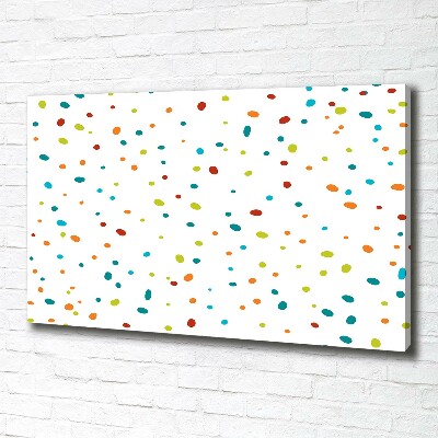 Quadro stampa su tela Puntini colorati