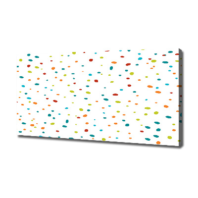 Quadro stampa su tela Puntini colorati