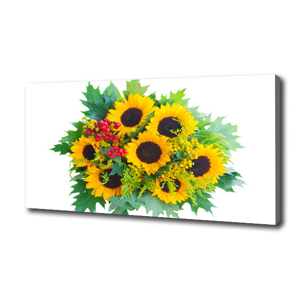 Quadro stampa su tela Un mazzo di girasoli
