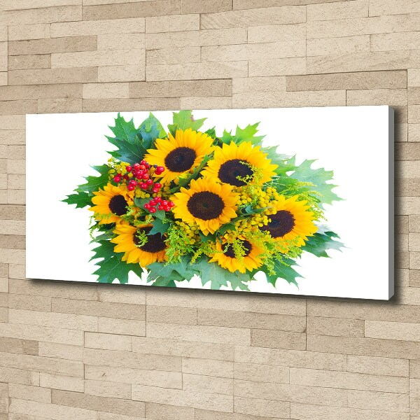 Quadro stampa su tela Un mazzo di girasoli