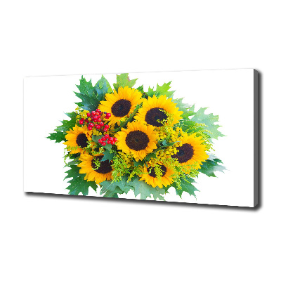 Quadro stampa su tela Un mazzo di girasoli