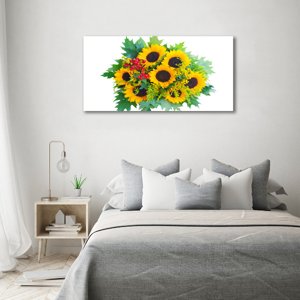Quadro stampa su tela Un mazzo di girasoli