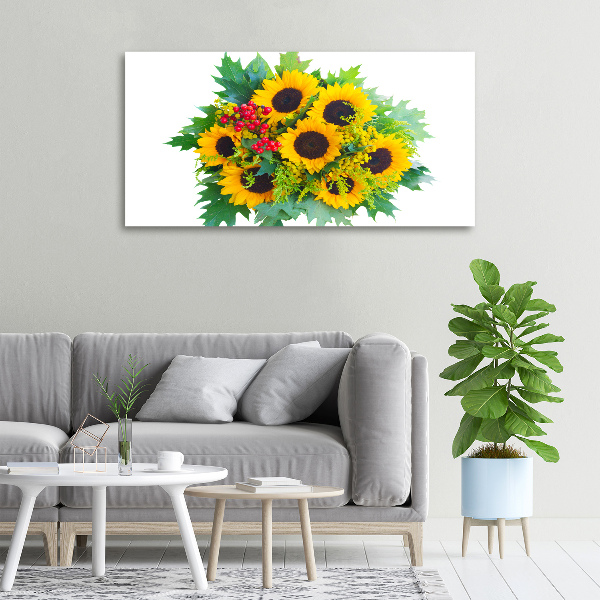 Quadro stampa su tela Un mazzo di girasoli
