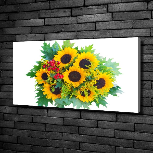 Quadro stampa su tela Un mazzo di girasoli