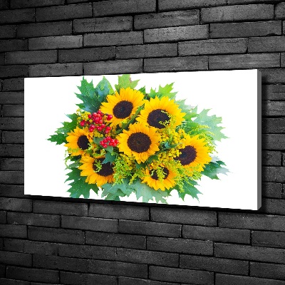 Quadro stampa su tela Un mazzo di girasoli