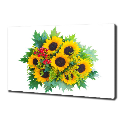 Quadro stampa su tela Un mazzo di girasoli