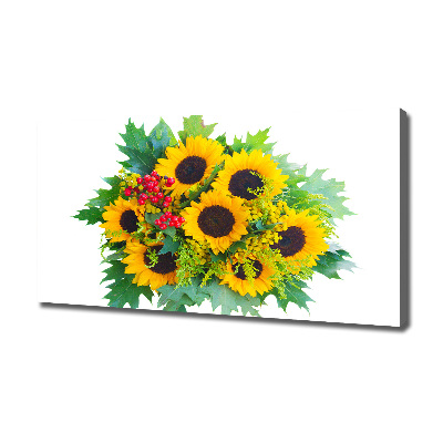 Quadro stampa su tela Un mazzo di girasoli