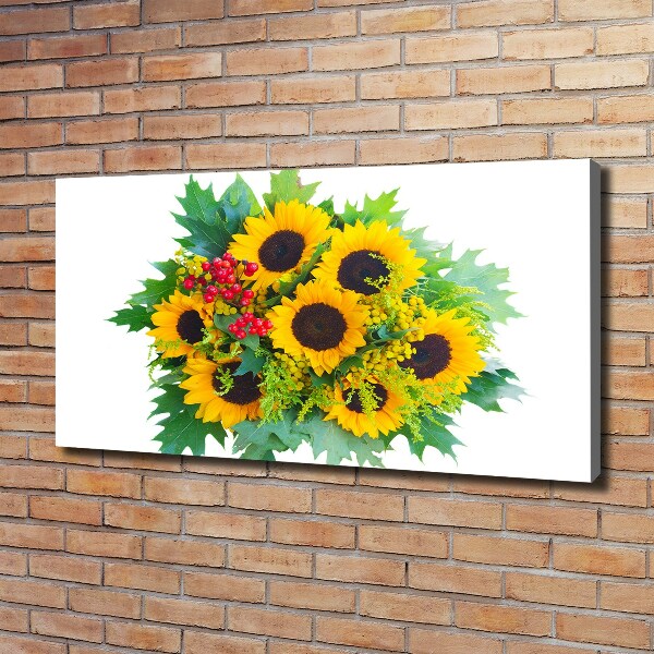 Quadro stampa su tela Un mazzo di girasoli
