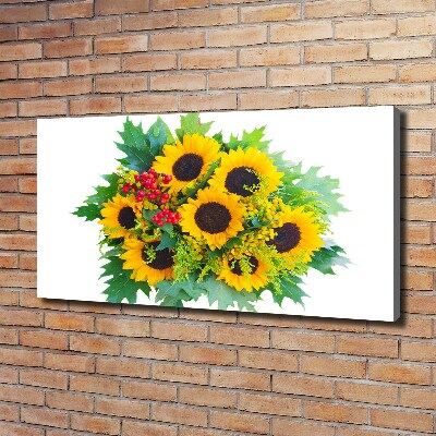 Quadro stampa su tela Un mazzo di girasoli