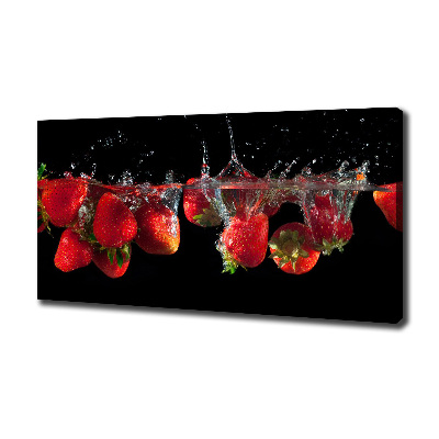 Foto quadro su tela Fragole sott'acqua