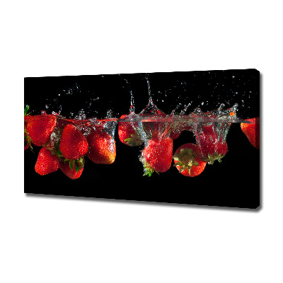 Foto quadro su tela Fragole sott'acqua