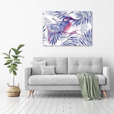 Foto quadro su tela Piante e uccelli