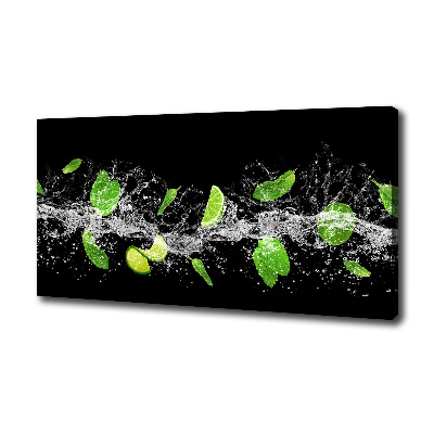 Foto quadro su tela Lime con menta