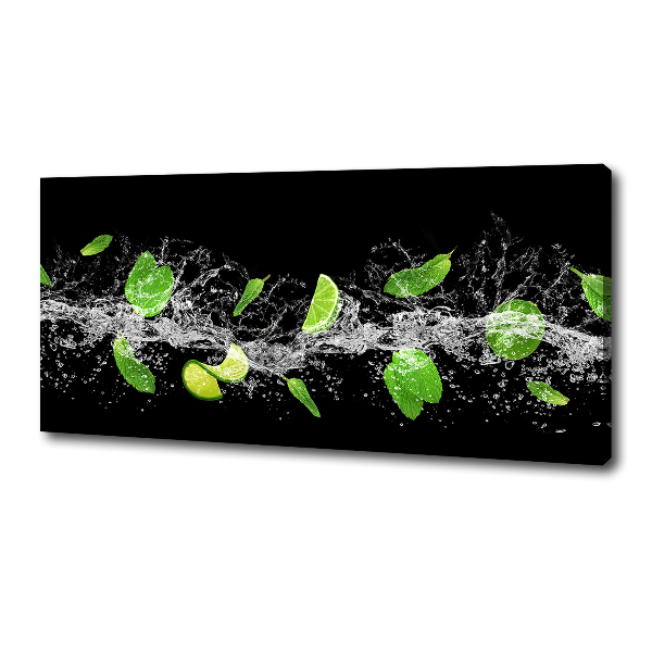 Foto quadro su tela Lime con menta