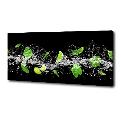 Foto quadro su tela Lime con menta