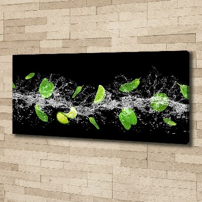 Foto quadro su tela Lime con menta