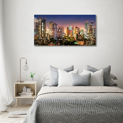 Foto quadro su tela Bangkok di notte