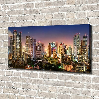 Foto quadro su tela Bangkok di notte