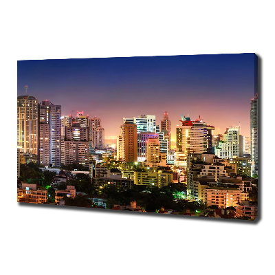 Foto quadro su tela Bangkok di notte