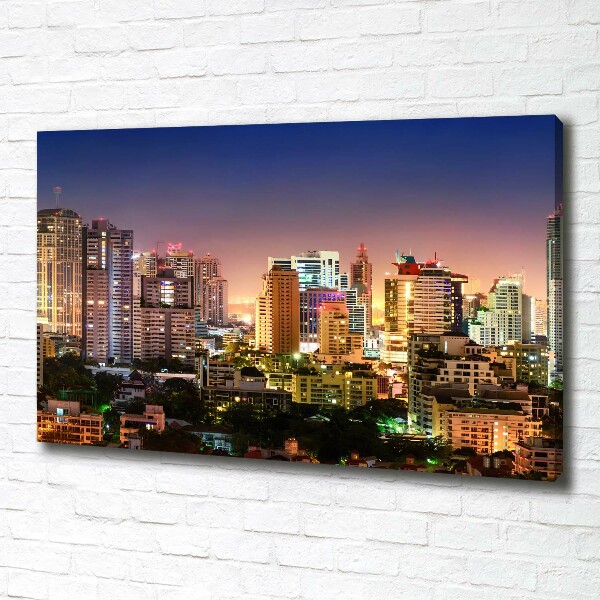 Foto quadro su tela Bangkok di notte