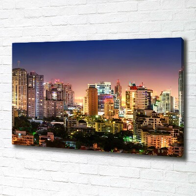 Foto quadro su tela Bangkok di notte