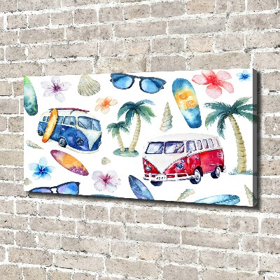 Foto quadro su tela Simboli del surf