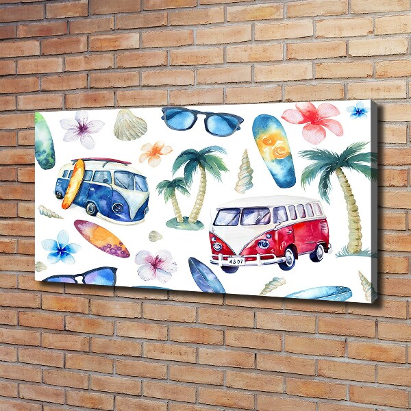 Foto quadro su tela Simboli del surf