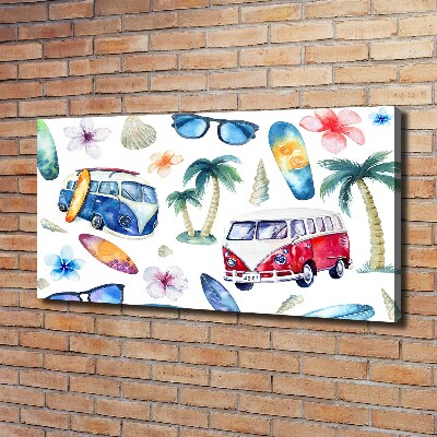 Foto quadro su tela Simboli del surf